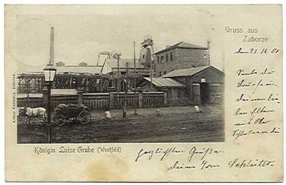 Kopalnia Krlowa Luiza-Zachd ok. roku 1900
